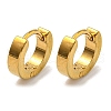 PVD Vacuum Plating 202 Stainless Steel Huggie Hoop Earrings with 304 Stainless Steel Pins for Women EJEW-H003-03G-1
