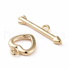 Eco-friendly Brass Toggle Clasps KK-D082-18G-2