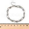 Non-Tarnish 304 Stainless Steel Oval & Infinity Link Chain Bracelets for Women BJEW-K226-14C-P-5