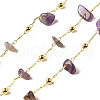 Handmade Natural Amethyst Chip Beaded Chains CHC-F020-09G-10-1