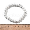 Natural Howlite Beaded Stretch Bracelets BJEW-Q692-42-8mm-4
