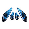 Transparent Resin Wing Earrings Pendants FIND-TAC0006-60C-1