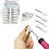 SUPERFINDINGS 60Pcs 12 Style Multifunctional Cone & Column Head Wool Felt Polishing Bits FIND-FH0005-20-6