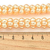 Transparent Spray Painted Glass Beads Strands GLAA-P066-01D-5