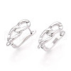 Brass Hoop Earring Findings KK-N267-25P-1