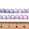 Electroplate Glass Beads Strands EGLA-T021-6mm-15-07-4