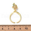 Brass Micro Pave Cubic Zirconia Open Cuff Rings for Women RJEW-U057-12A-G-5