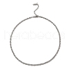 304 Stainless Steel Mesh Chain Necklace BJEW-B072-02P-1