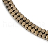 Electroplate Non-magnetic Synthetic Hematite Beads Strands G-I175-09G-2