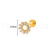 Titanium Alloy Micro Pave Cubic Zirconia Cartilage Earrings WGCFBAF-04-1