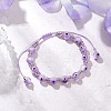 Lampwork Evil Eye Beads Braided Bead Bracelets for Men Women BJEW-MZ00160-05-1