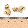 304 Stainless Steel Rhinestone Pendant STAS-U047-01G-01-3