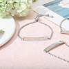 CHGCRAFT 6Pcs Adjustable Stainless Steel Box Chain Slider Bracelets BJEW-CA0001-10-4