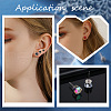 SUNNYCLUE 90Pcs 3 Size 304 Stainless Steel Post Stud Earring Settings STAS-SC0004-85-5