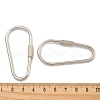 Non-Tarnish 304 Stainless Steel Screw Carabiner Lock Charms STAS-C092-09A-P-3
