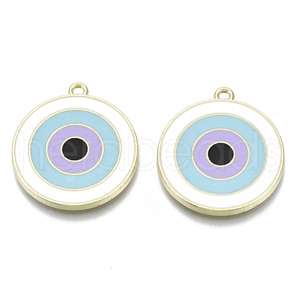 Alloy Enamel Pendants ENAM-N050-05F-1
