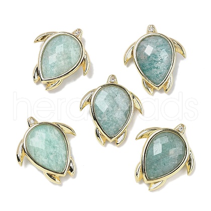 Natural Amazonite Pendants G-U019-02G-04-1