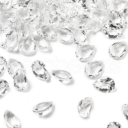 Faceted Natural White Topaz Cabochons G-I295-05C-15A-10-1