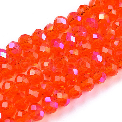 Electroplate Glass Beads Strands EGLA-A034-T1mm-L29-1