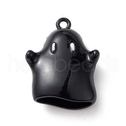 Halloween Spray Painted Alloy Pendants PALLOY-R139-01A-02-1