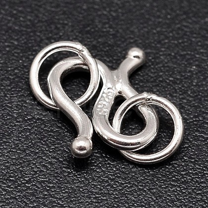 Sterling Silver S-Hook Clasps STER-F014-01D-1