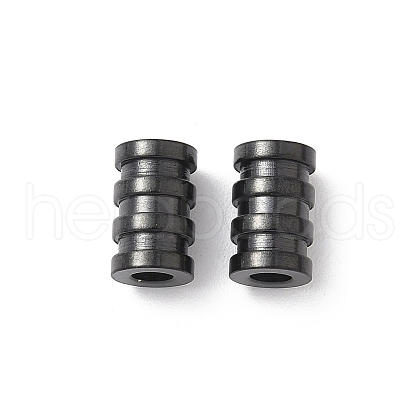 Ion Plating(IP) 304 Stainless Steel Tube Beads STAS-WH0055-03EB-1