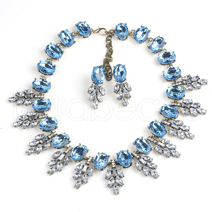 Alloy Rhinestone Jewelry Sets FS-WG3ECD0-14-1