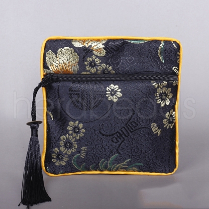 Square Chinese Style Cloth Tassel Bags PW-WG62144-01-1
