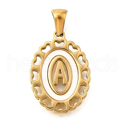 Golden 304 Stainless Steel Pendants STAS-K300-02G-A-1