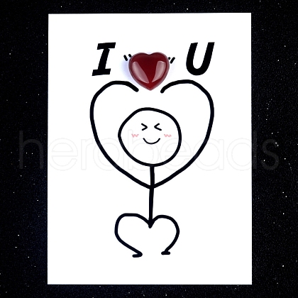 Natural Carnelian Heart Display Decorations PW-WG5A099-21-1