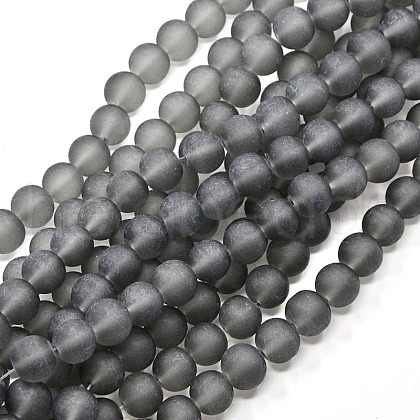 Transparent Glass Bead Strands GLAA-S031-12mm-12-1