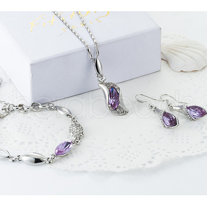 Alloy Rhinestone Jewelry Sets FS-WGB491C-03-1