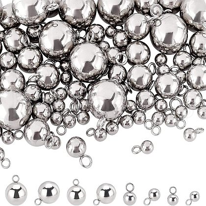 Unicraftale 100pcs 4 Style  304 Stainless Steel Charms STAS-UN0026-14-1