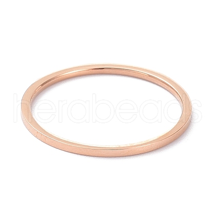 1mm Polished Plain Dome Finger Ring for Girl Women RJEW-C012-02E-RG-1
