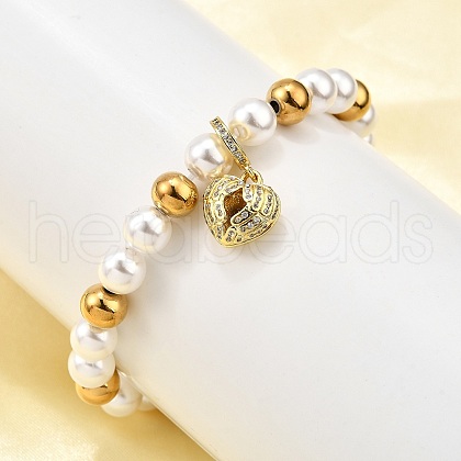 Brass Stretch Bracelets BJEW-C098-07B-1