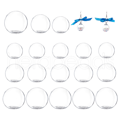   24Pcs 3 Style Round Glass Dome Cover FIND-PH0008-79-1