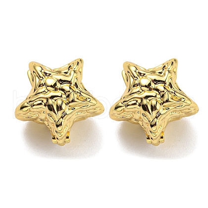 Star Hoop Earrings EJEW-G355-04G-1