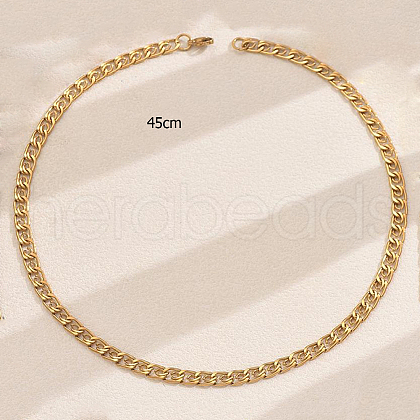 Stainless Steel Lumachina Chain Necklaces for Women Street Party QF8294-2-1