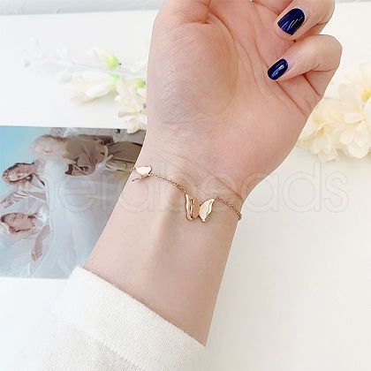 Stainless Steel Charm Bracelets WGCB135-02-1