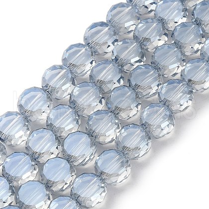 Electroplate Glass Beads Strands EGLA-C010-01A-PL03-1