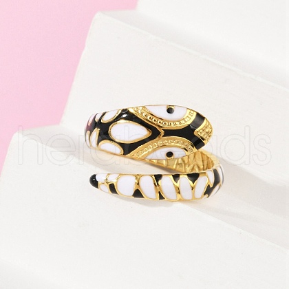 304 Stainless Steel Adjustable Cuff Rings RJEW-Q015-01G-F-1