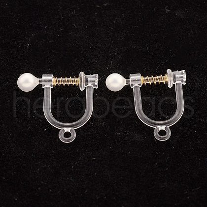 304 Stainless Steel Clip-on Earring Findings STAS-B014-06G-1