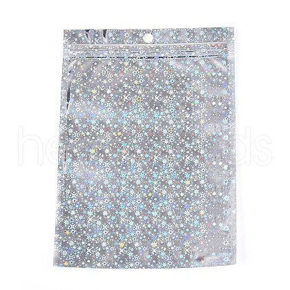 Glitter Holographic Star Plastic Packaging Yin-yang Zip Lock Bags OPP-N002-02B-1