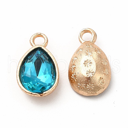 Faceted Glass Rhinestone Pendants GLAA-I051-A05-1