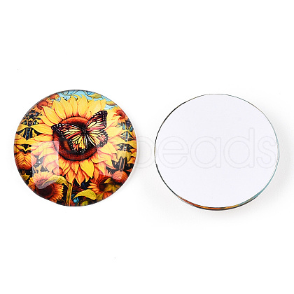 Glass Cabochons GGLA-T004-08J-1