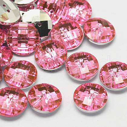 Taiwan Acrylic Rhinestone Buttons BUTT-F022-10mm-26-1