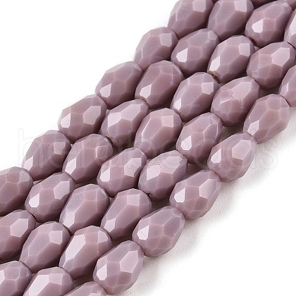 Opaque Solid Color Beads Strands EGLA-N013-P4mm-D09-1