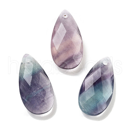 Natural Fluorite Pendants G-H007-08A-1