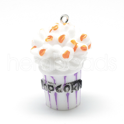 Resin Pendants X-RESI-T010-11B-1
