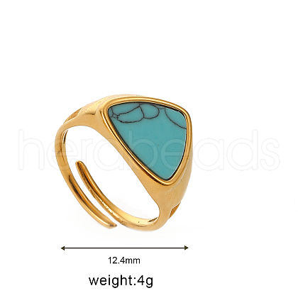Stainless Steel Adjustable Cuff Rings for Women SD8215-1-1